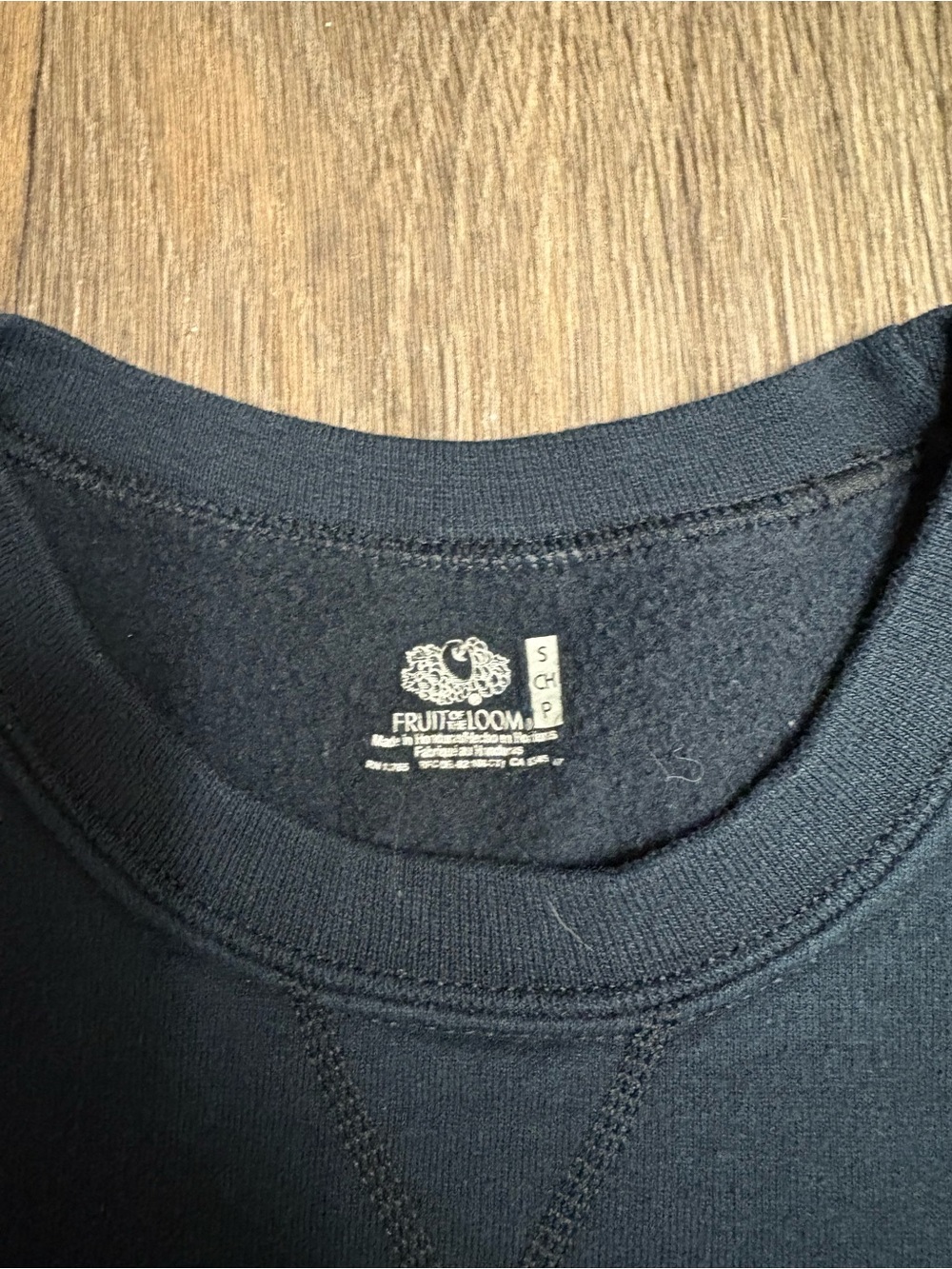 Fruit Of The Loom Women's Navy Blue Sweatshirt Size S - Picture 3 of 10